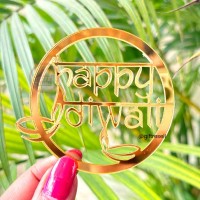 Happy Diwali Acrylic Cutout Tag